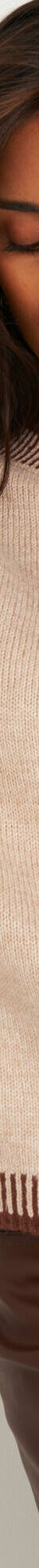 Pull loose bicolore, col rond (beige / chocolat) Pull loose bicolore, col rond (beige / chocolat)